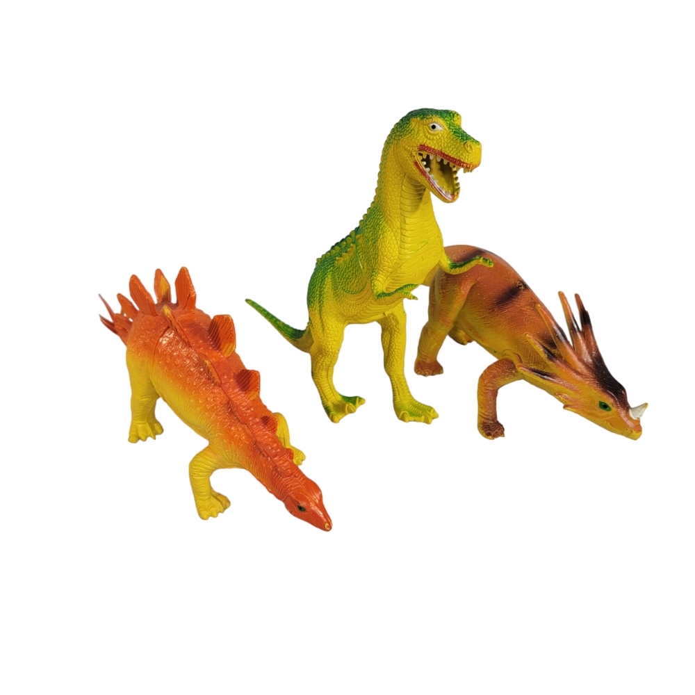 Imperial Vintage Dinosaurs Dinos Collectible Toys Lot of 3